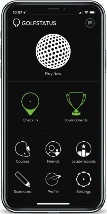 Image of the GolfStatus App Interface