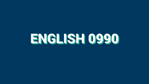 ENGLISH 0990