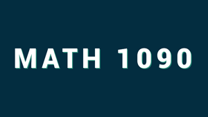 MATH 1090