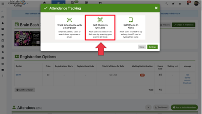 Additional tracking options