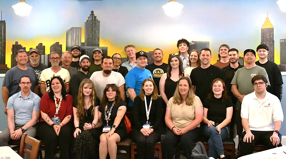 Group poses for photo