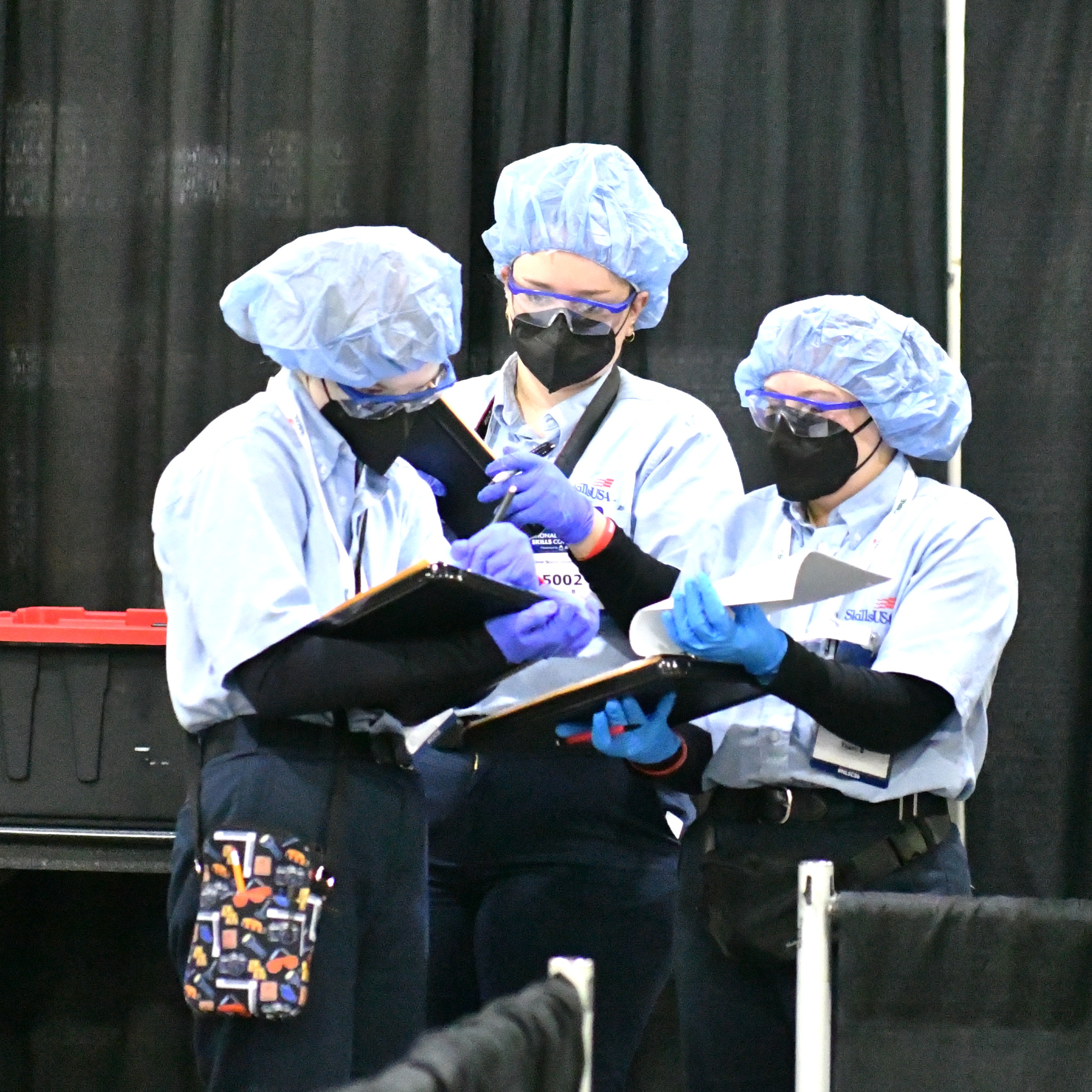 SLCC students compete in the Crime Scene Investigation event at the SkillsUSA National Leadership & Skills Conference, where the team earned a gold medal.