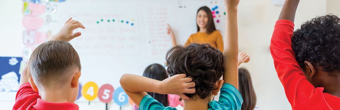 teacher with kids image