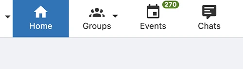 Screenshot of the Campus Groups platform interface, displaying navigation menus and user interface elements to guide students through the system.