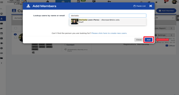 Click Add to confirm